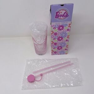 NIB Barbie Glass Tumbler from the Barbie movie truck tour